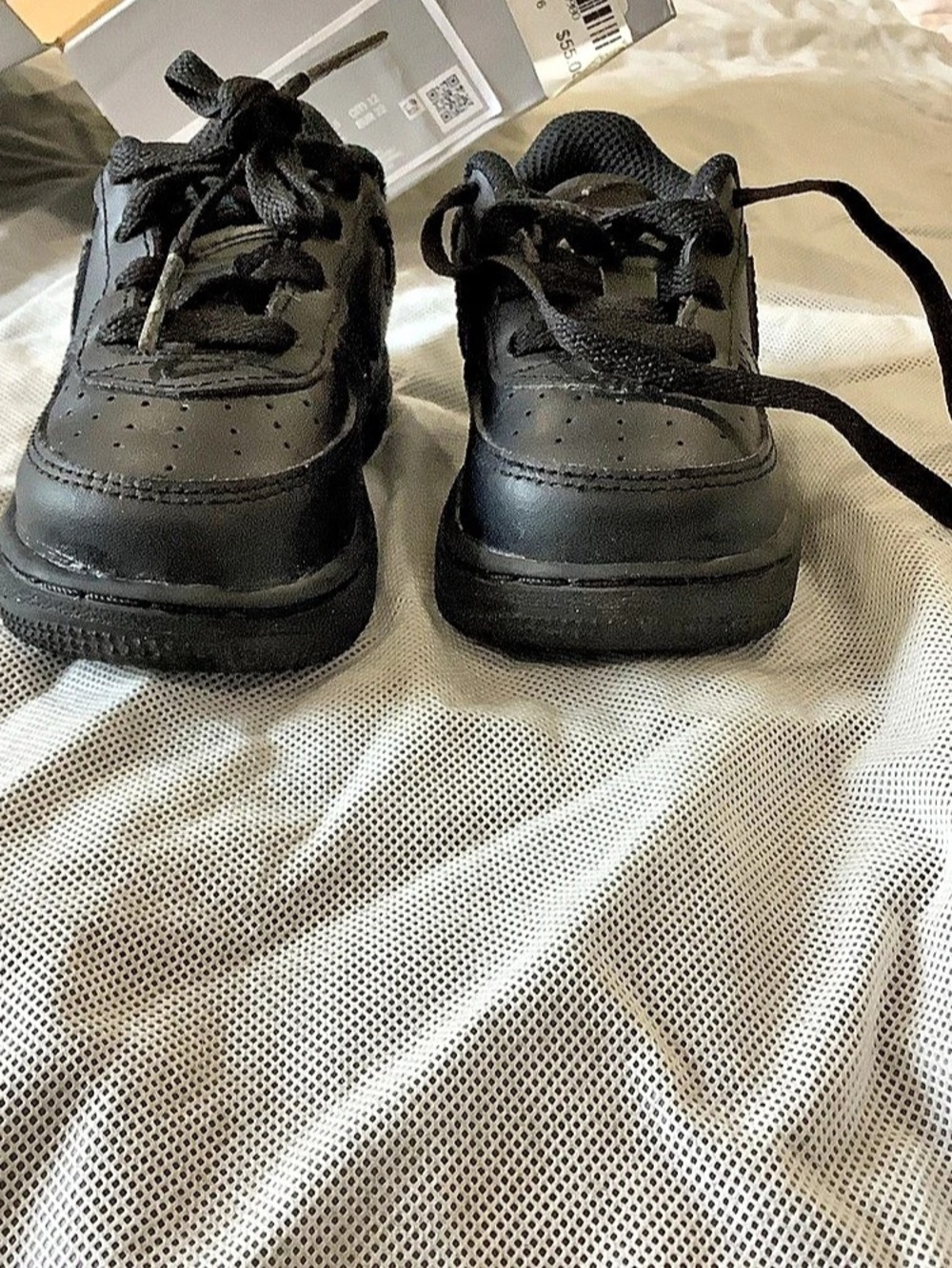 Nike Force 1 LE (TD) ) Black Baby US 6C Like New
